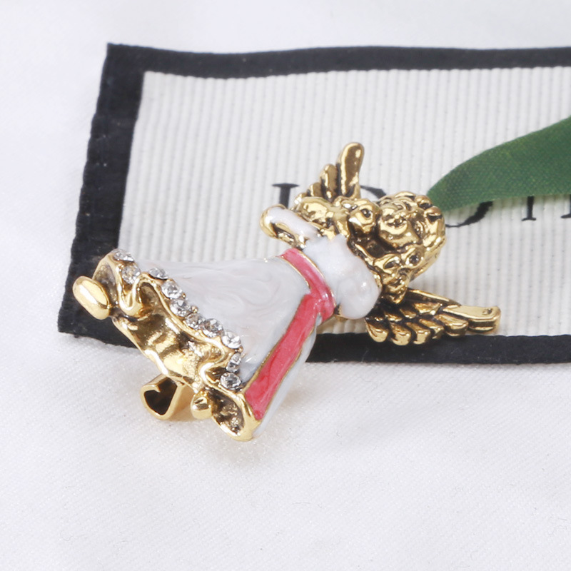 Alloy Material Casual Elegant Lady Pin Angel Alloy Enamel Unisex Brooches