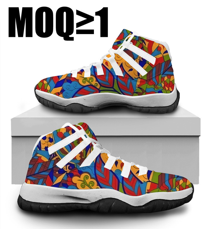 Independent Station-made NFL Team Print Men's and Women's Couple Sports and Casual Shoes Student High-top Basketball Shoes Running Shoes