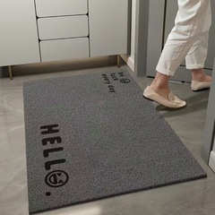 輕奢簡約絲圈地墊PVC家用進門刮泥腳墊入戶門耐髒耐磨門墊可裁剪
