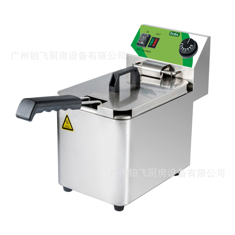 厂家直销商用加厚不锈钢电炸炉油炸锅炸串机电炸锅炸薯条机perfex