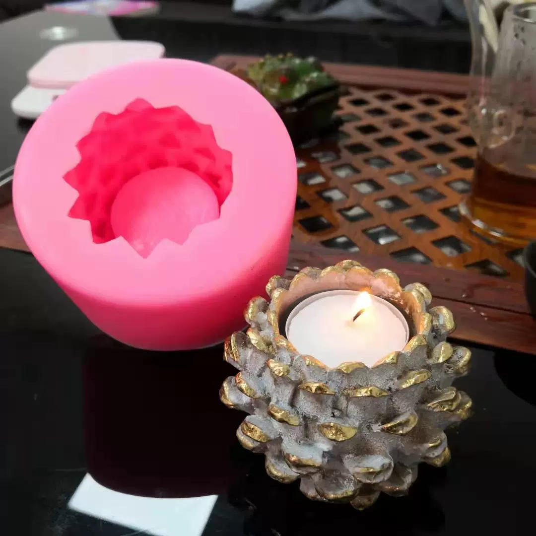 Объёмная свеча, силиконовая форма, ручная работа, в 3D формате, прямые поставки с завода