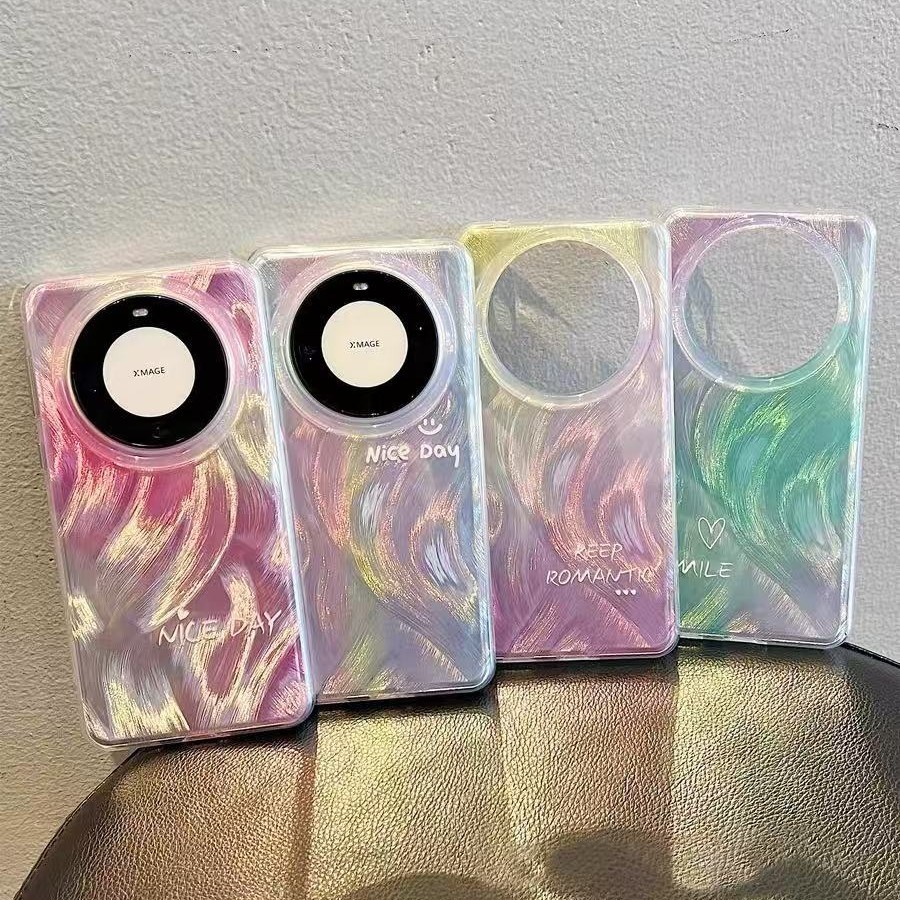 Gradiente de color sólido simple para Huawei Mate60Pro funda para teléfono 50 pareja 16ProMax Apple 14/13 mujer