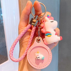 Creative Cartoon Round Water Drop Access Control Card Cute Sensor Mini Community Bus Elevator Card Protective Cover Keychain