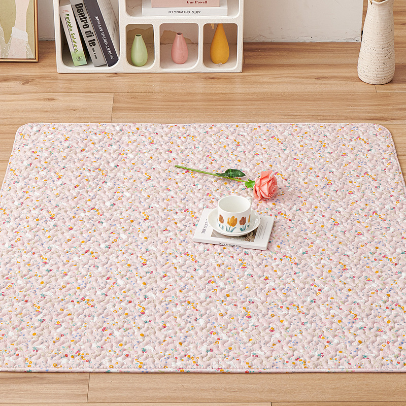 Children's floor mat baby crawling mat blanket fabric cotton mat bedroom cotton tatami mat bedside mat machine washable