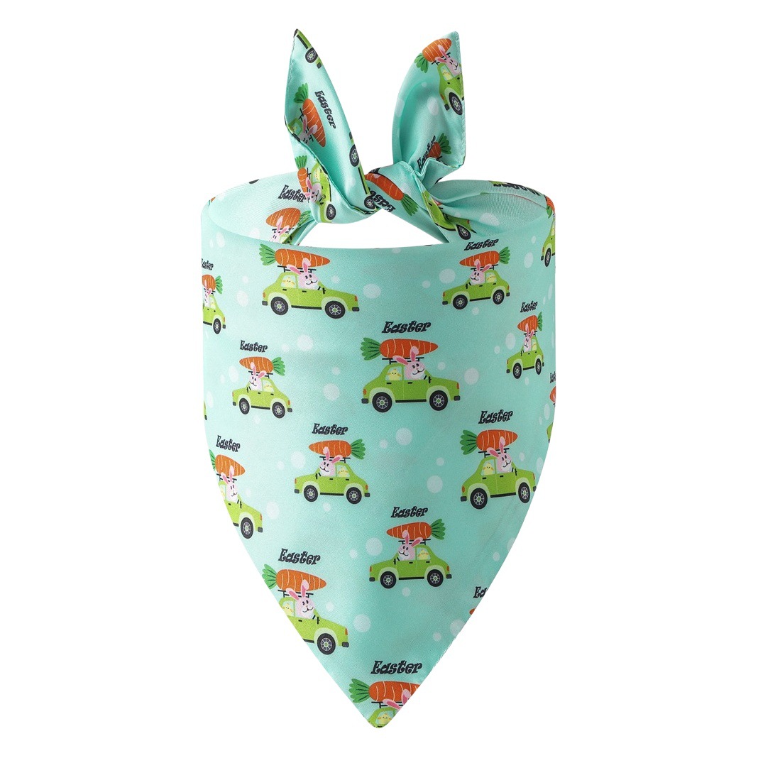 Tanpopo vende exclusivamente en el extranjero nuevas bufandas de Pascua para mascotas, baberos para perros y pañuelos para mascotas.