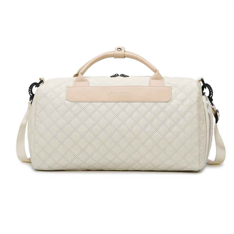 Bolsa de viaje de corta distancia para mujer, bolsa de gimnasio antisalpicaduras de gran capacidad ligera, bolsa de entrenamiento, bolsa de equipaje de un solo hombro diagonal para viajes de negocios