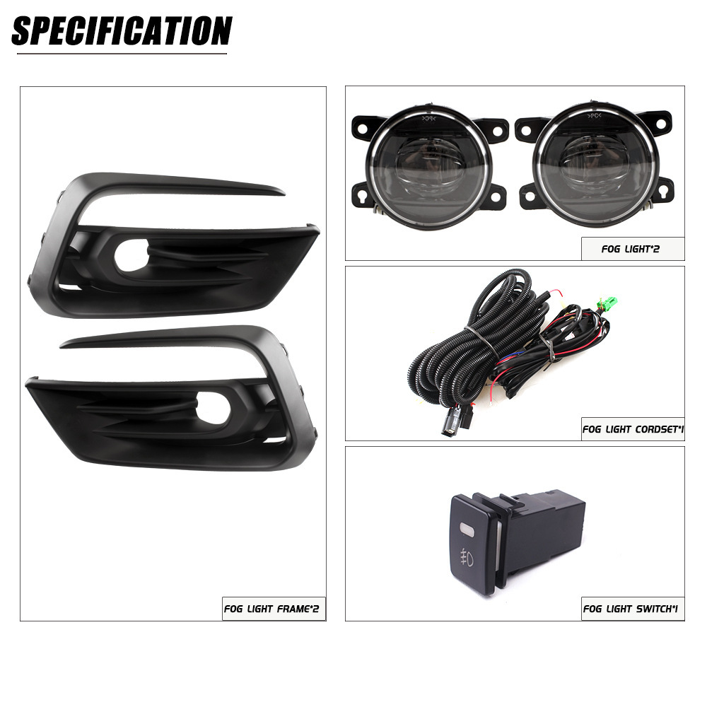 Aplicable a Honda 20 - 21 cuatro generación nuevo conjunto de lámpara de niebla delantera Fit bajo ajuste y lámpara de barra delantera LED