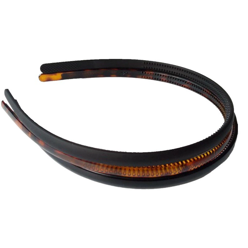 0,8 см Прямая Заводская пластиковая зубчатая Нескользящая повязка на голову женская черная заколка для волос для лица аксессуары для волос