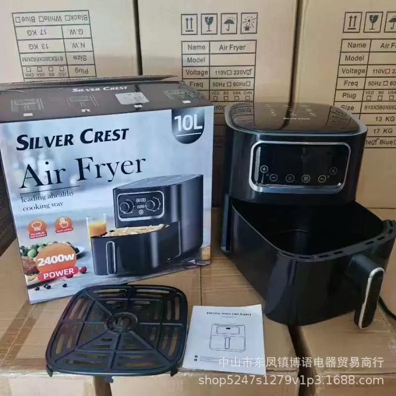 Фритюрница AIR ENGLISH 10L большой емкости, умная сенсорная панель, электрическая, кросс-граница