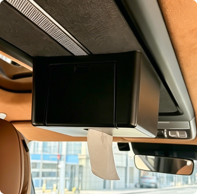 Suitable for Chery Icar V27 Car Roof Tissue Box, Non-Damaging Installation Tissue Box, Car Storage Box Modification Parts