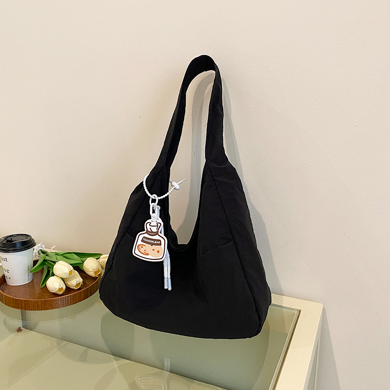 Bolsa de lona coreana ins2024 verano nueva moda ocio bolso de hombro para estudiantes universitarios