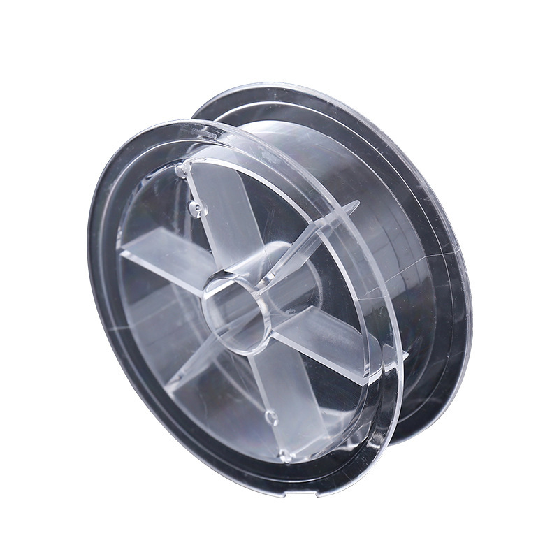 carrete de pescado transparente bobina de pesca bobina en forma de I tubo de bobina en blanco bobina de cinta eje de línea de pesca placa