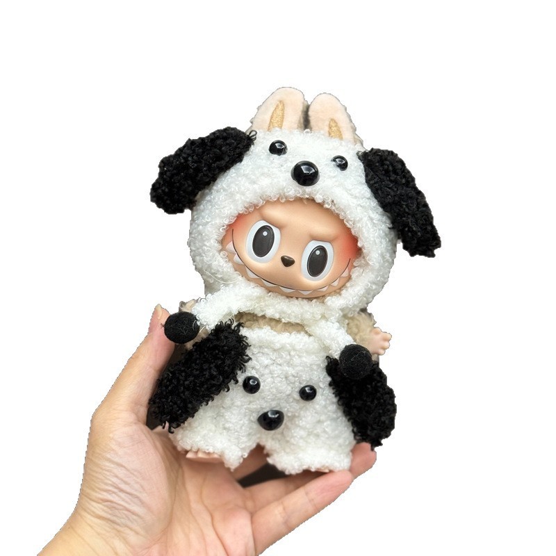 【衣類のみ】ラブブ labubu ベビー服 17cm ペンダント 1代目・2代目 ビニールぬいぐるみ 服セット|undefined