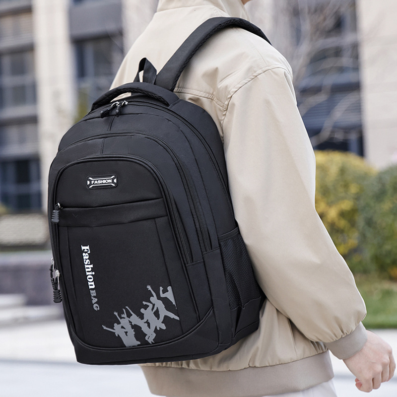 Mochila de gran capacidad para estudiantes de escuela primaria para hombres Mochila para estudiantes de secundaria Mochila para computadora Mochila de viaje de ocio para hombres