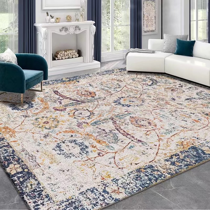 Transfronterizo de Europa y América estilo retro plegable lavable alfombra de Cachemira Amazon sala de estar estilo étnico Europeo al por mayor