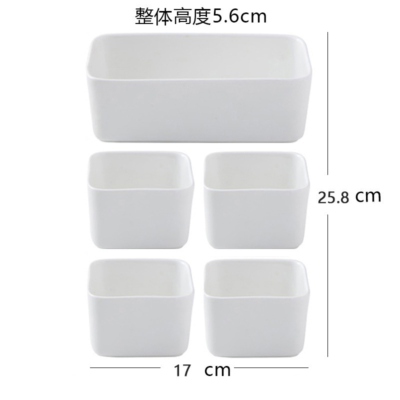 长方形碟子专用方蒸碗蒸蛋碗陶瓷烤箱小吃零食电蒸锅碗家用点心|undefined