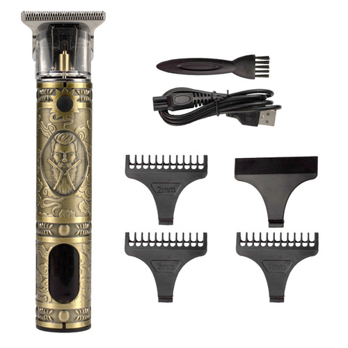 Cross-border T9 LCD digital display USB rechargeable electric hair clipper engraving electric clipper professional hair clipper wholesale