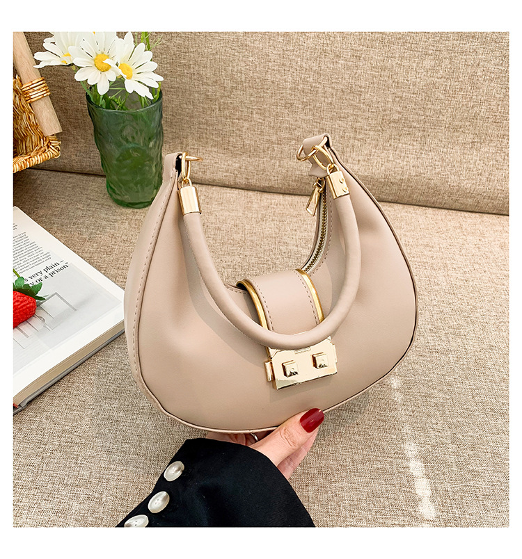 Retro Shoulder Bag For Women Crescent Armpit Bag Candy Colour_voghion.com
