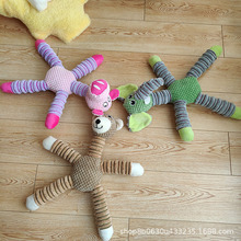 跨境工厂热销狗毛绒玩具狗解闷耐咬磨牙洁齿玩偶宠物用品宠物玩具