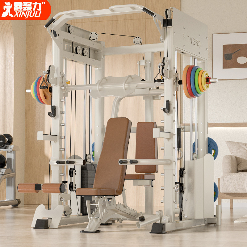 飞鸟龙门架健身器材家用史密斯综合训练器多功能一体卧推深蹲架|undefined