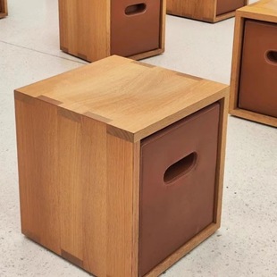 Designer Shoe Changing Stool Multifunctional Storage Square Stool Solid Wood Low Stool Living Room Tea Stool Sofa Stool Base Household Tea Stool