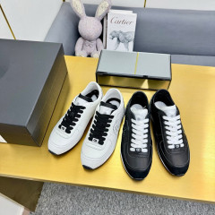 高品質 ~ 2025春の新作の小香風の後尾菱格の丸い頭の運動のレジャーは白い靴に似合います。