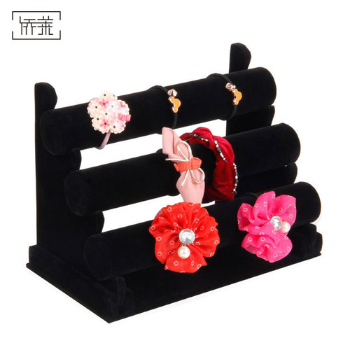 Single-layer velvet bracelet stand jewelry display stand watch props three-layer bracelet bracelet display stand