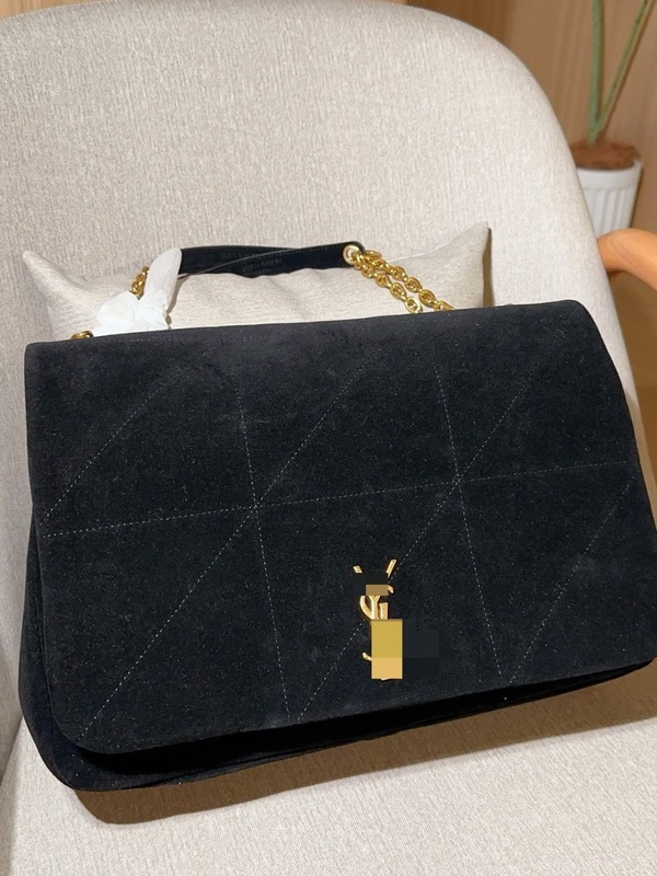 麂皮绒2025新款真皮女包高级感购物袋大容量单肩链条斜挎包腋下包|undefined
