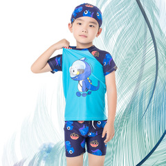 Boy's Dinosaur Swim Trunks for Kids, Baby Sun Protection Swimwear, Unisex Medium and Large Children's Cute Swim Gear, Separate Swim Trunks Set