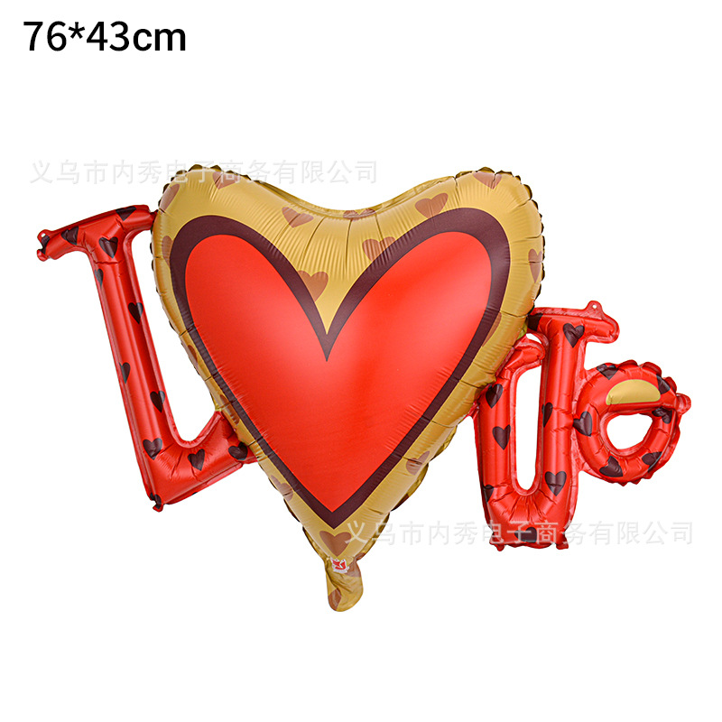 Nuevo Día de San Valentín globo de dibujos animados abrazo oso globo en forma de globo de amor Oso de aluminio película globo Decoración