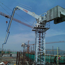 混凝土布料机 发电厂房基坑 梭式布料机 辐射范围40米 液压布料机