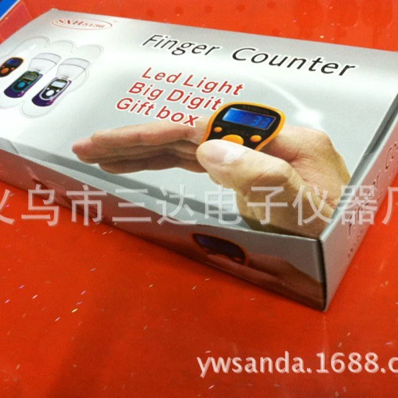 Поставка светодиодных счетчиков-кольц для пальцев в коробках, прямые продажи с завода, оптовая и розничная продажа цифровых дисплеев