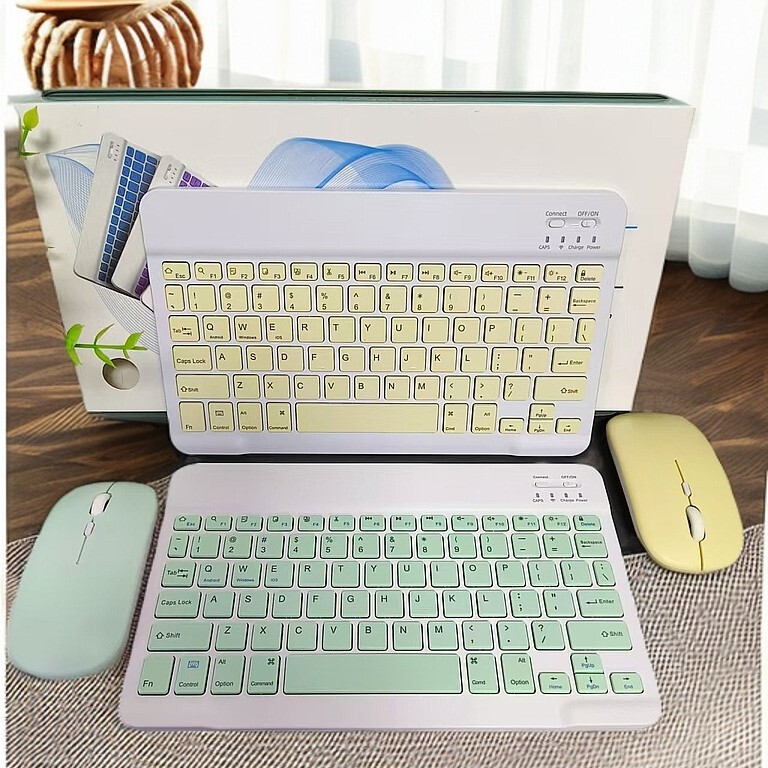 Small Wireless Bluetooth Keyboard Notebook Rechargeable Silent Ultra-thin Mini Computer Mobile Phone Tablet Keyboard Mouse
