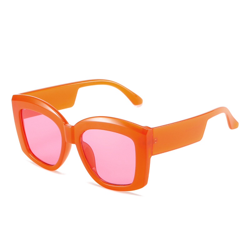 Caramelo naranja marco rojo rebanada