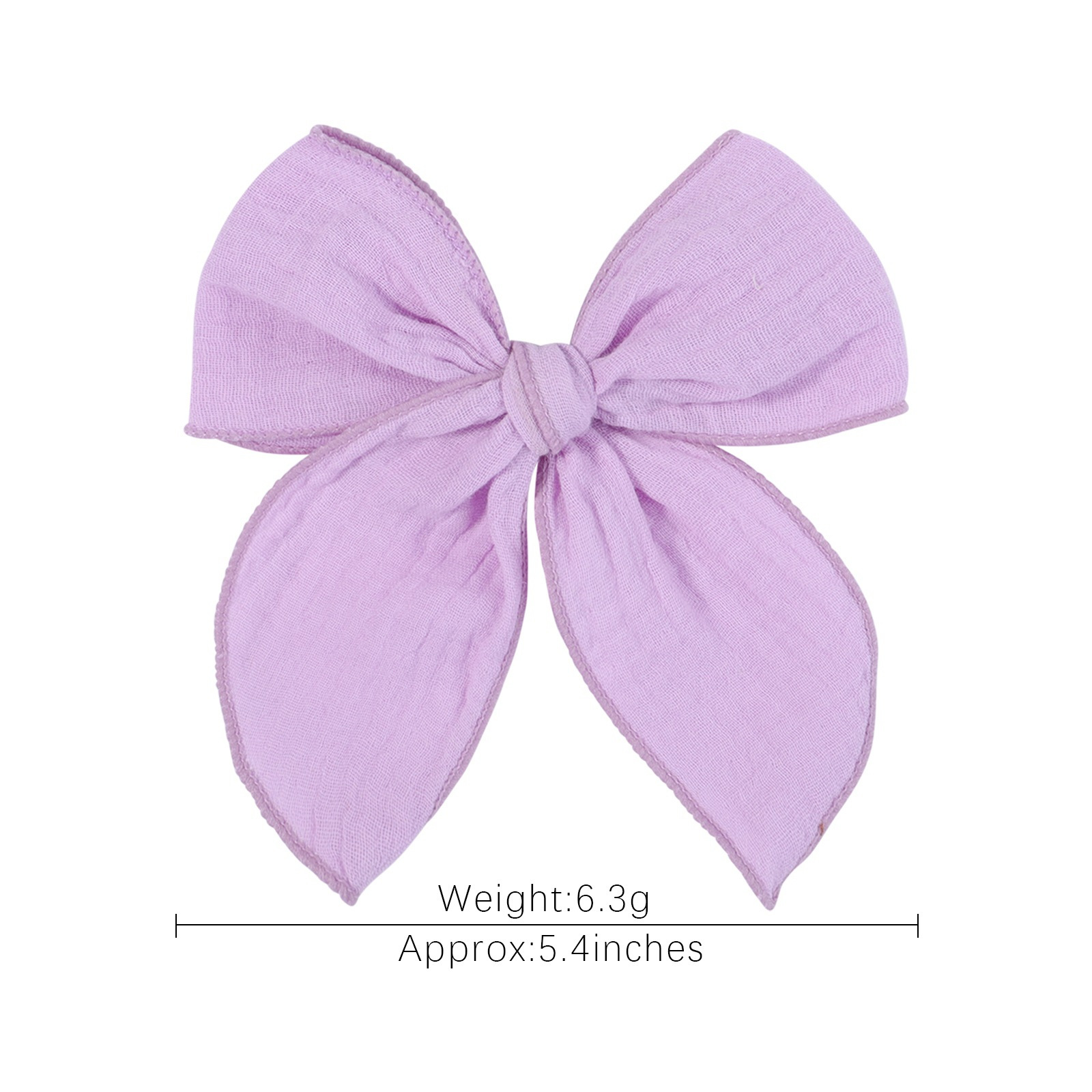 Pinzas de pelo con lazo grande para niña de algodón jacquard_voghion.com