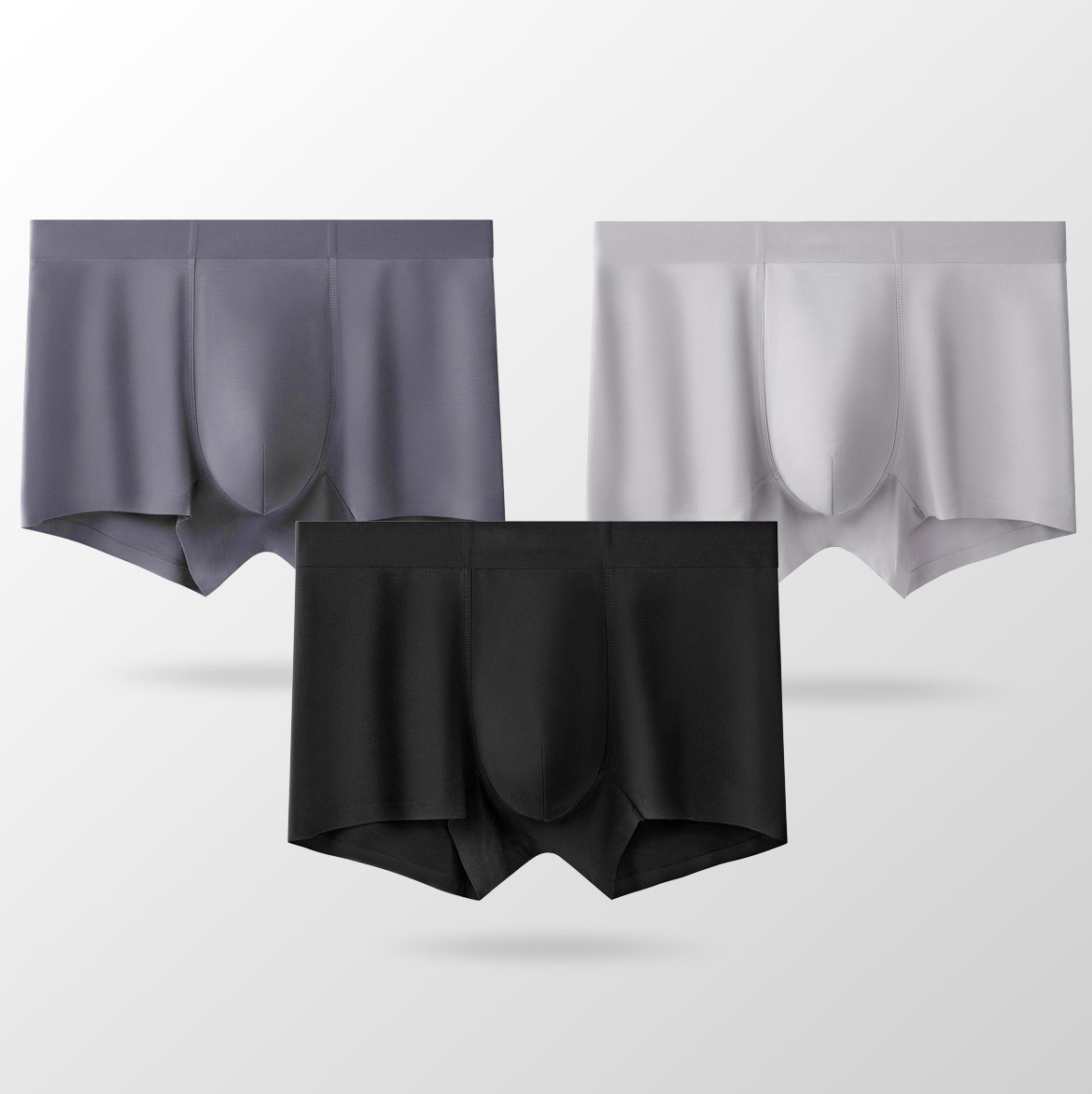 80 Pantalones de hombre Lanjing Modal 10A antibacterianos pantalones cortos cómodos simple sin marcas de verano rojo