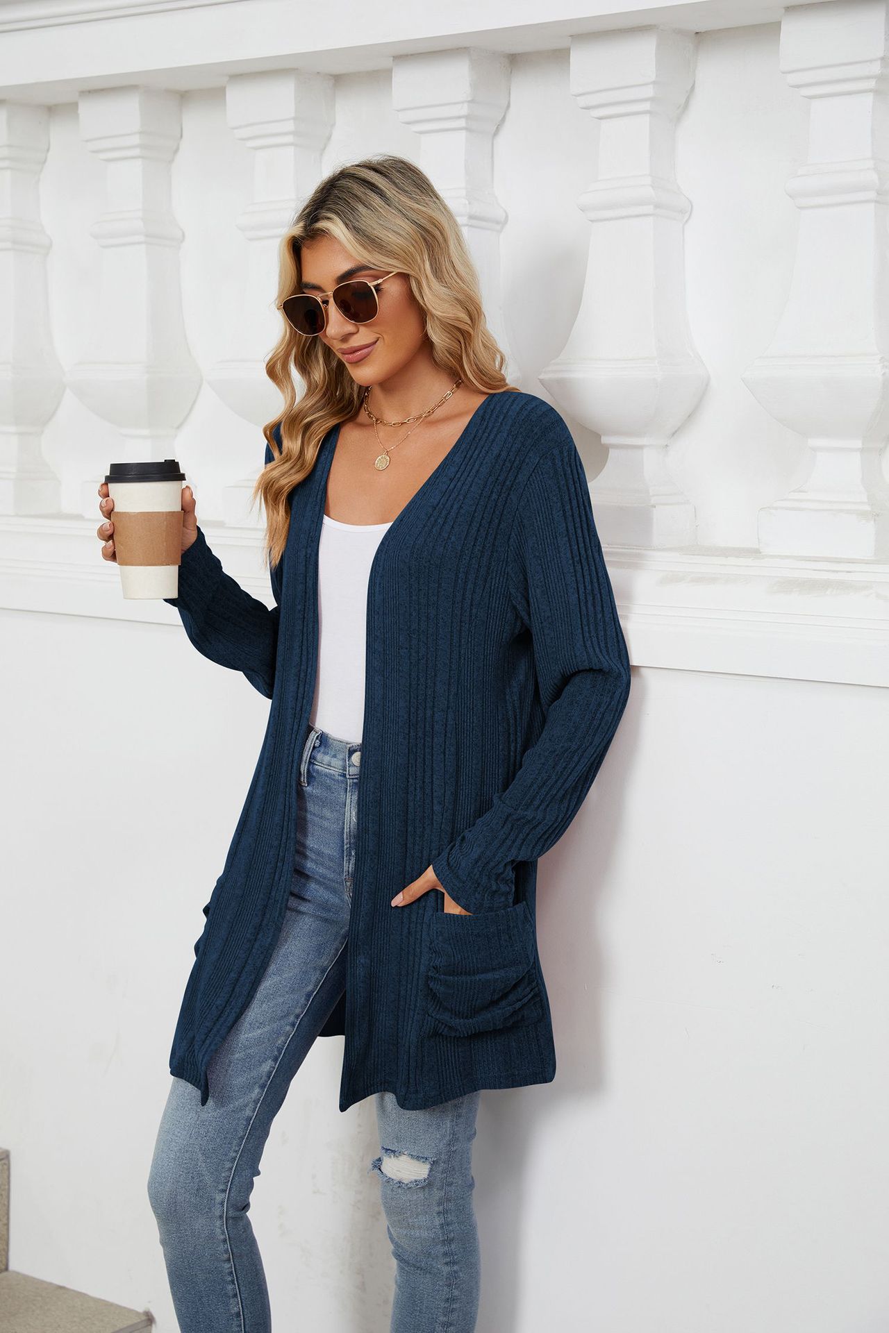 490g Weight Long Sleeve Sleeve Length Placket Placket Type Regular Sleeve Sleeve Type Nylon, Spandex, Polyester Fabric Type Long Top Length Cardigan Tops Type Holiday, Daily Occasion Collarless Neckline Regular Fit Fit Type Solid Color Pattern Winter, Autumn Season Women's Gender Casual, Elegant Style Wholesale Women's Casual Elegant Solid Color Long Sleeve Sweaters & Cardigans 62