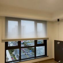 拉珠日夜蜂巢簾窗簾全遮光卧室書房遮陽簾日夜蜂巢簾電動蜂巢簾黑