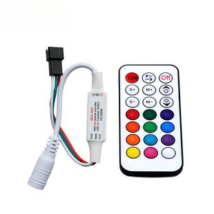 Factory RF21 key mini magic color light with controller RGB magic color controller 2811LED controller