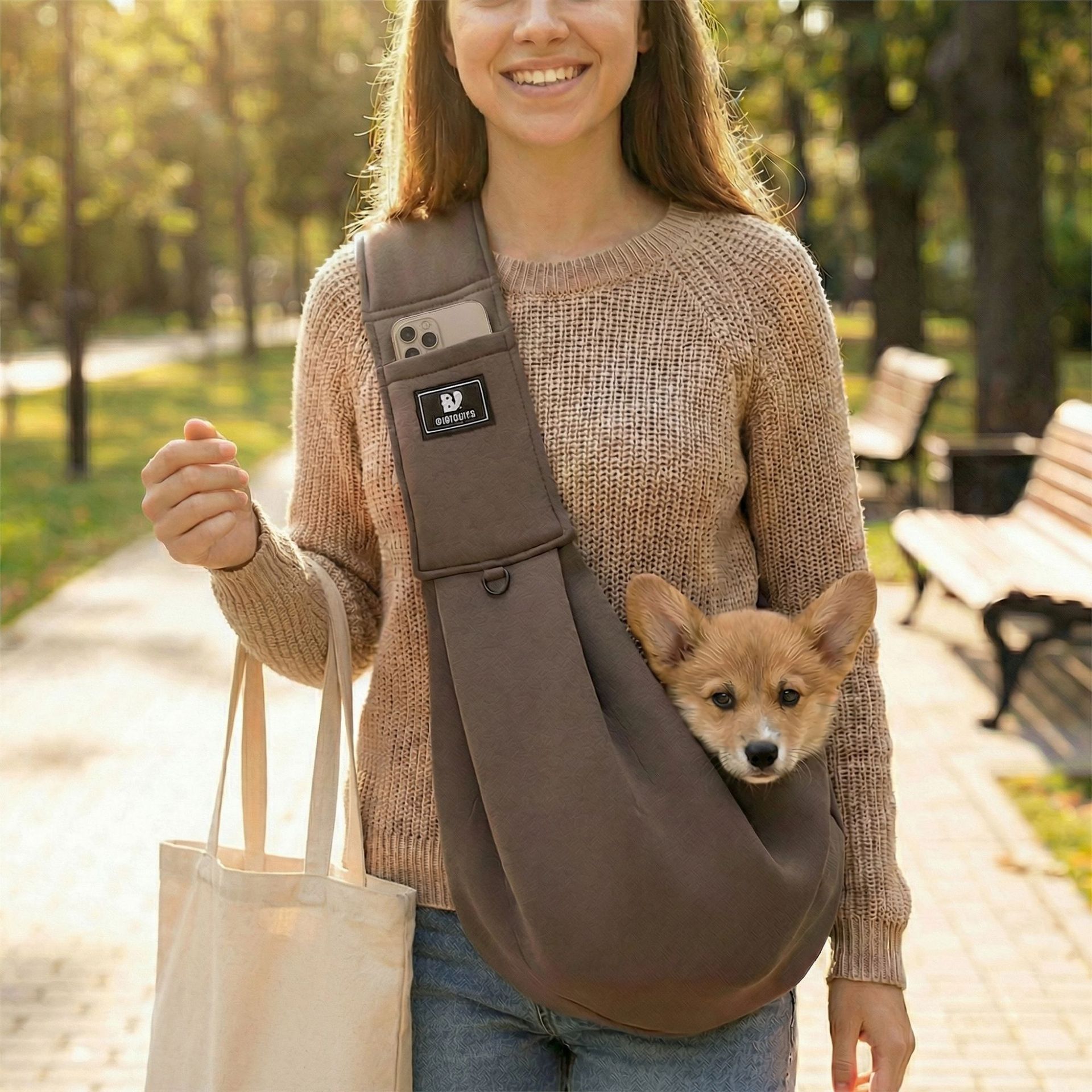 Cross-Border Popular Pet Carrier Bag, Portable Shoulder Bag for Small Dogs, Travel Bag for Cats, Dog Backpack