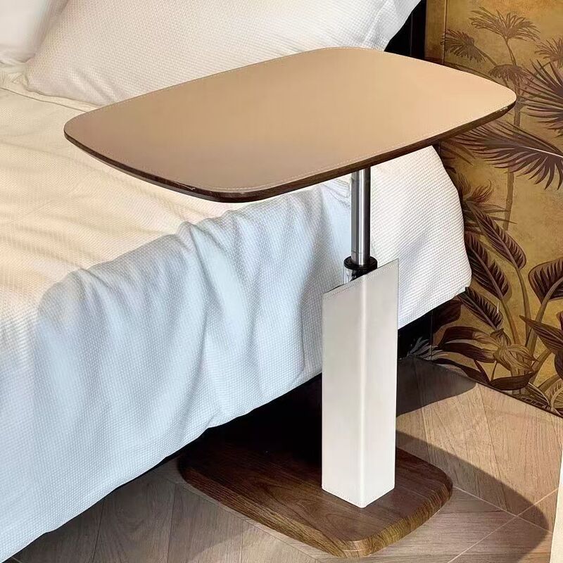 Sofa Side Table, Movable Small Table, Living Room Coffee Table, Vintage Style Bedroom Adjustable Computer Desk, Storage Rack, Bedside Table