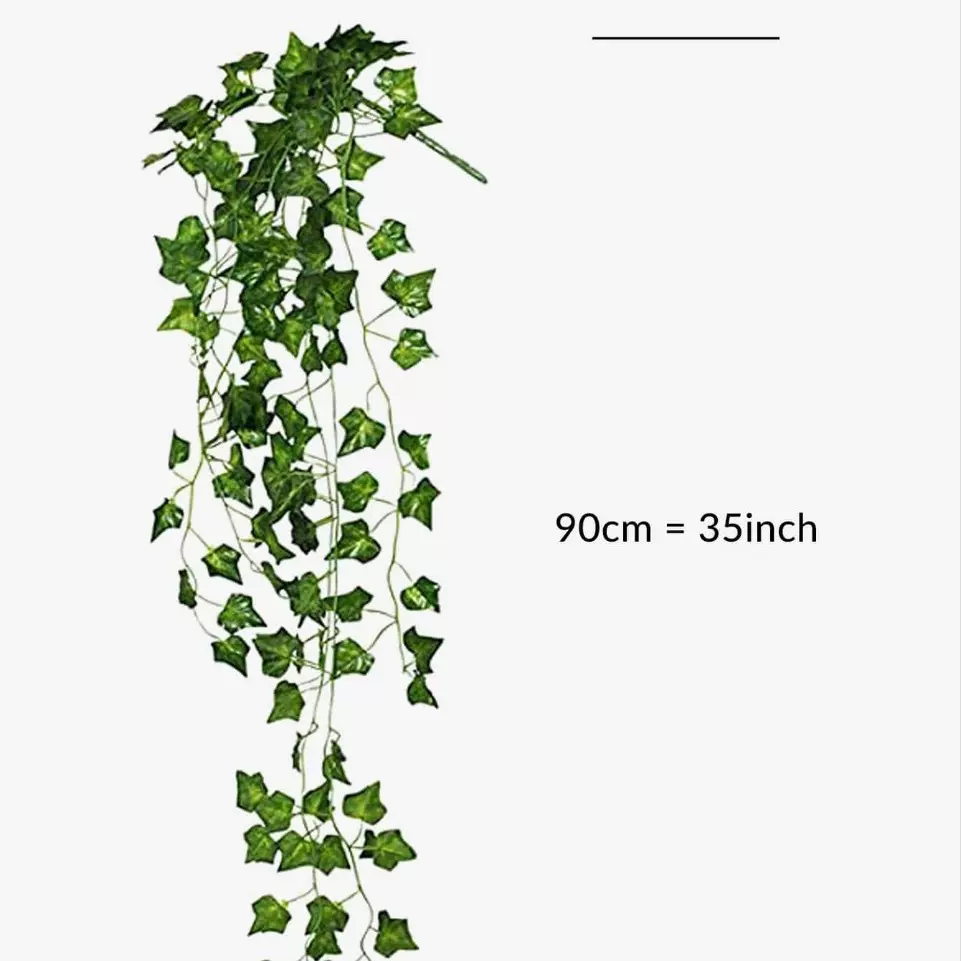 仿真植物小壁挂地瓜叶装饰假花园林设计绿叶