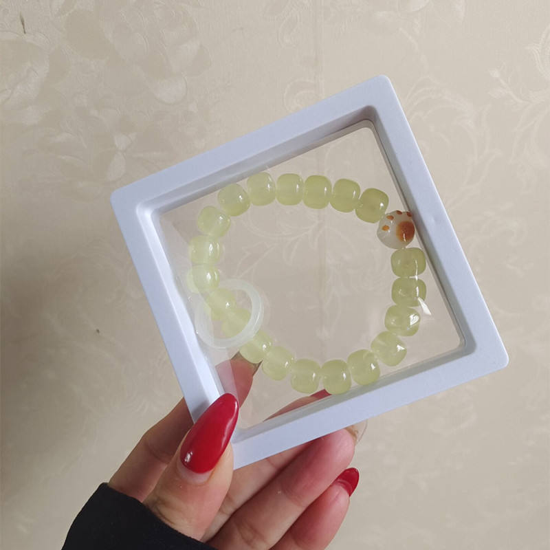 白茶清歡小紅書爆款桶珠手鏈炭烤貓爪手串文玩女孩跑環手串小衆設