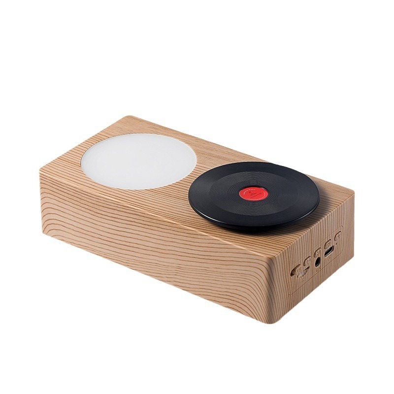 新商品回転レトロミニbluetoothスピーカー携帯屋外小型音響レコード機創意音響プレゼントロゴ|undefined