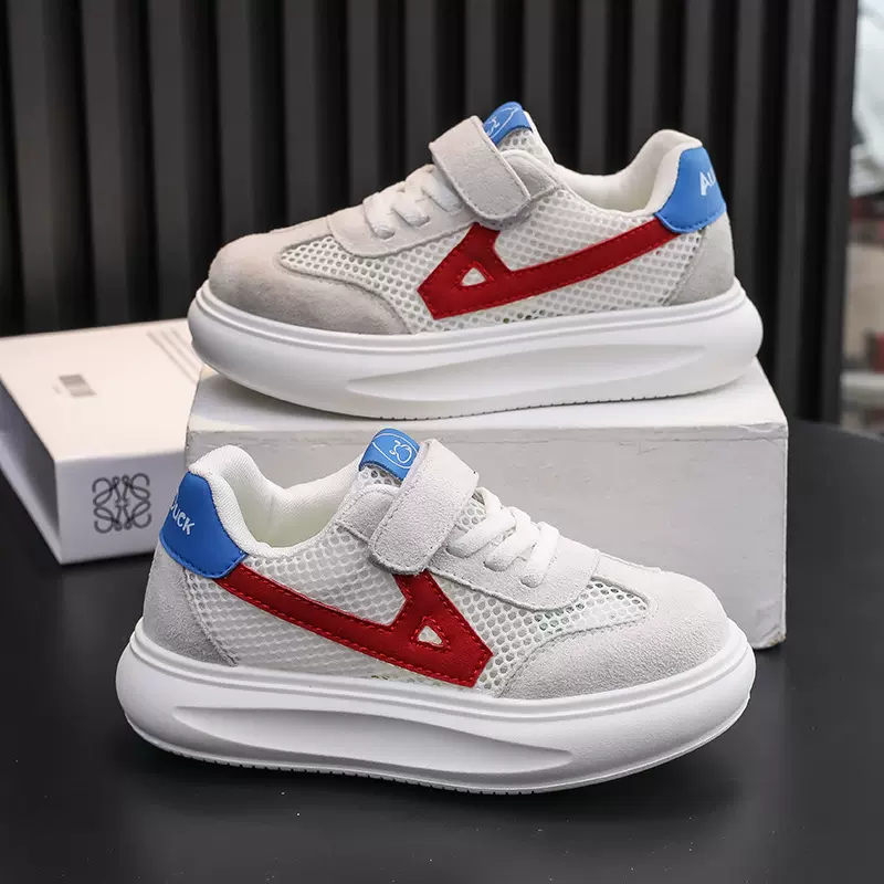 秋季新款小孩儿童老爹鞋男童运动鞋女童皮面跑步鞋中小童学步鞋潮