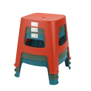 Medium solid color fashion creative plastic stool home living room bedroom stool 10 yuan department store supply stall wholesale