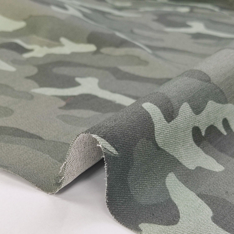 Fabricante Shaoxing al por mayor camuflaje tejido de algodón orgánico impresión digital uniforme tela
