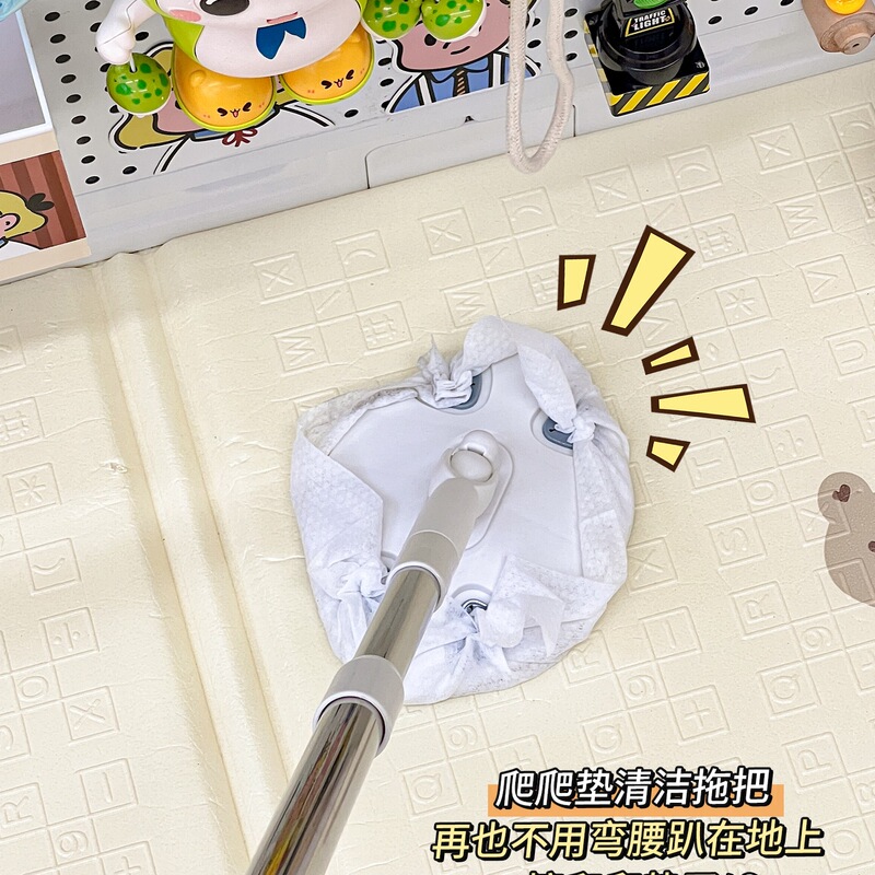 Cleaning Mop for Home Use, Lazy Disposable Wet Wipes, Face Towel, Mop with Cloth Clip, Small Portable Flat Surface