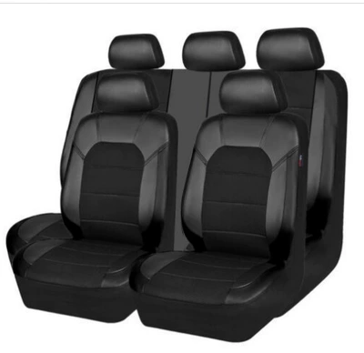 Hot wish Amazon ebay cross-border universal five-seat seven-seat car seat cover 068# (Universal seat cover) - black-black-flank-general