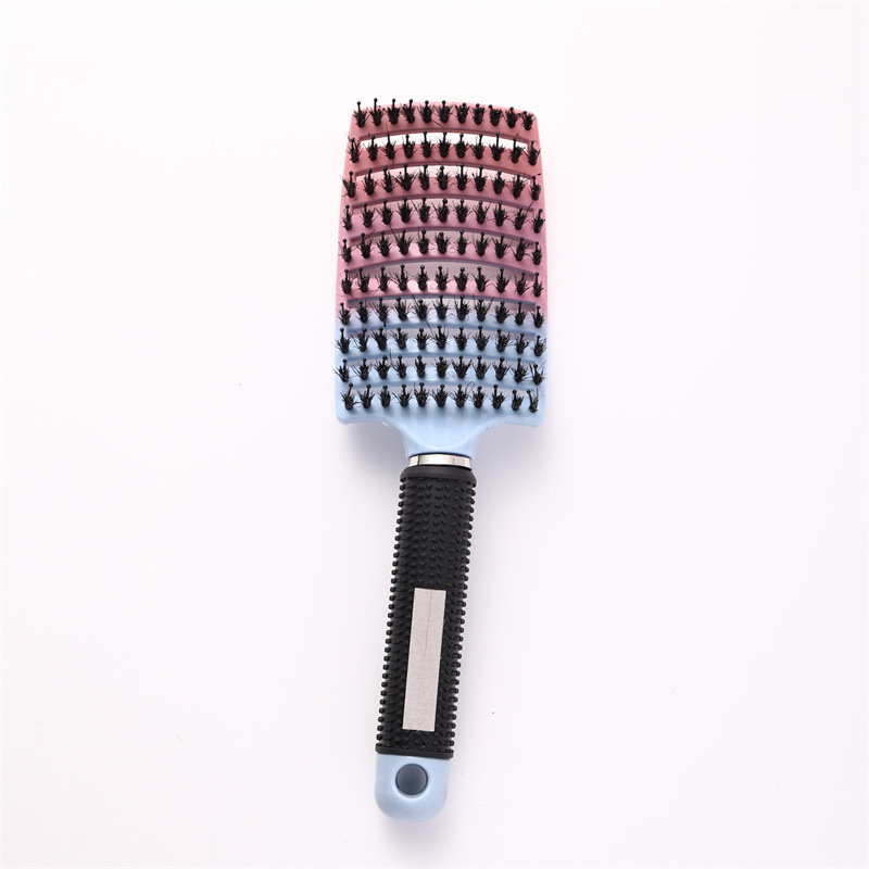 Light blue gradient double hair [large rubber-coated curved comb]